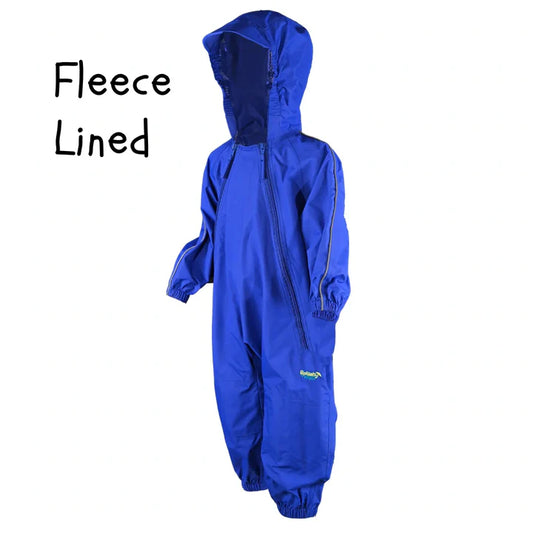 Splashy Rainsuit Fleece Lined - Royal Blue