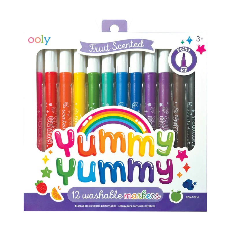 Ooly Stamp-A-Doodle Double Ended Markers- Set of 12