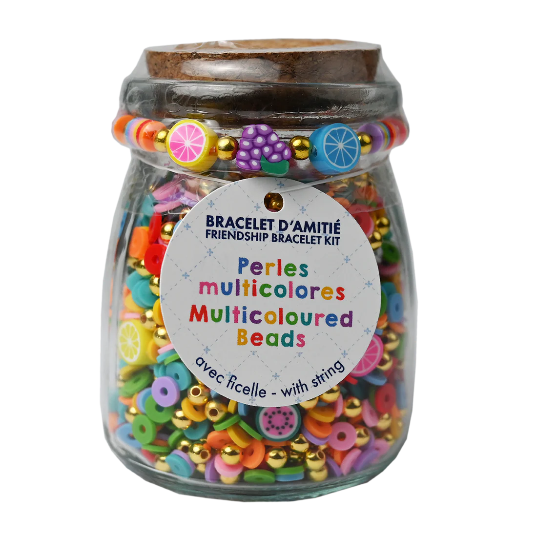 DIY Multicoloured Bead Jar