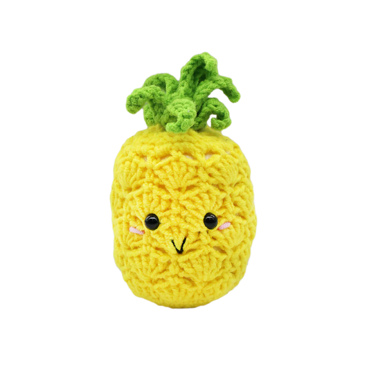 Happy Pineapple DIY Crochet Keychain Kit