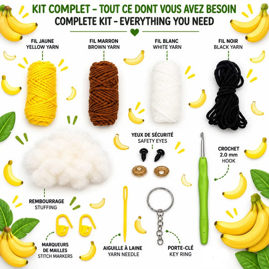 Banana Buddy Crochet Kit