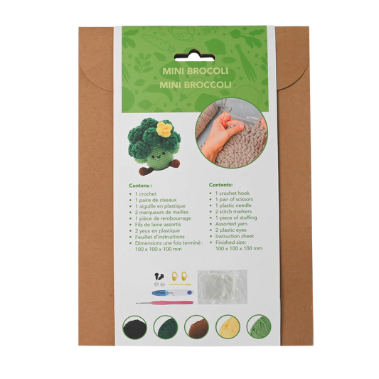Mini Broccoli Buddy DIY Crochet Kit