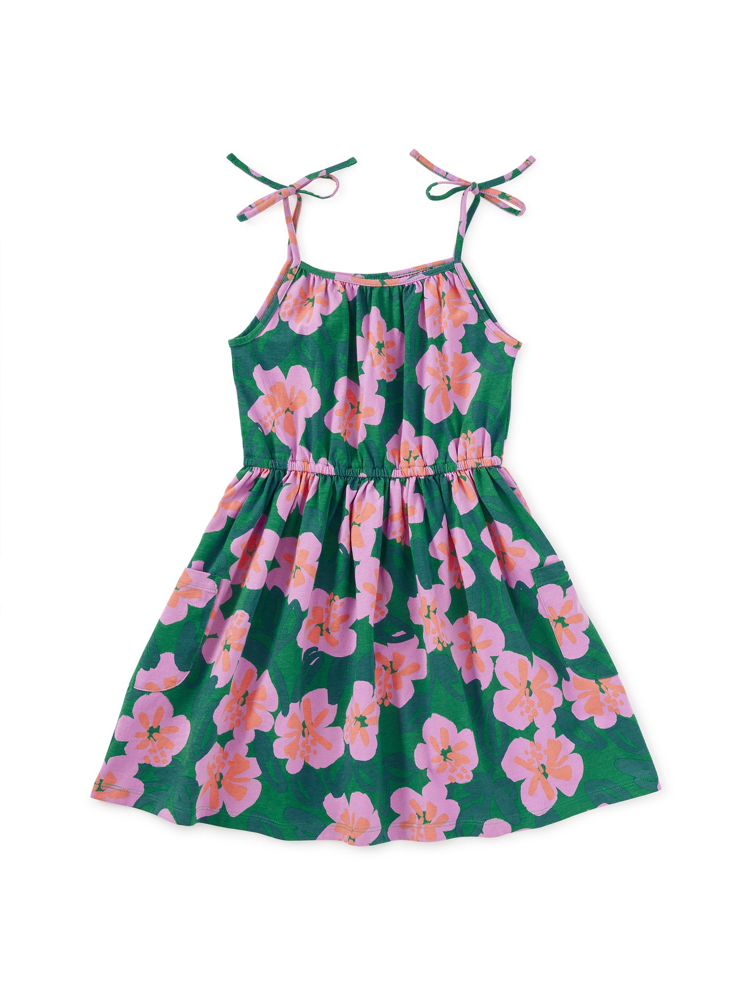 Tea Collection Dress - Bold Hibiscus