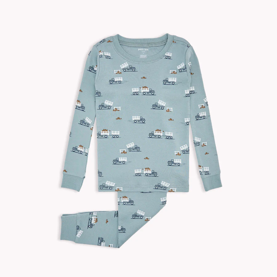 Petit Lem Organic Cotton PJs Apple Picking Final Sale Not