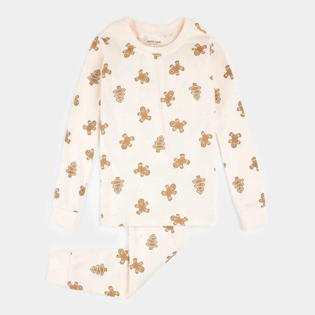 Gingerbread Print PJ Set 6 Years