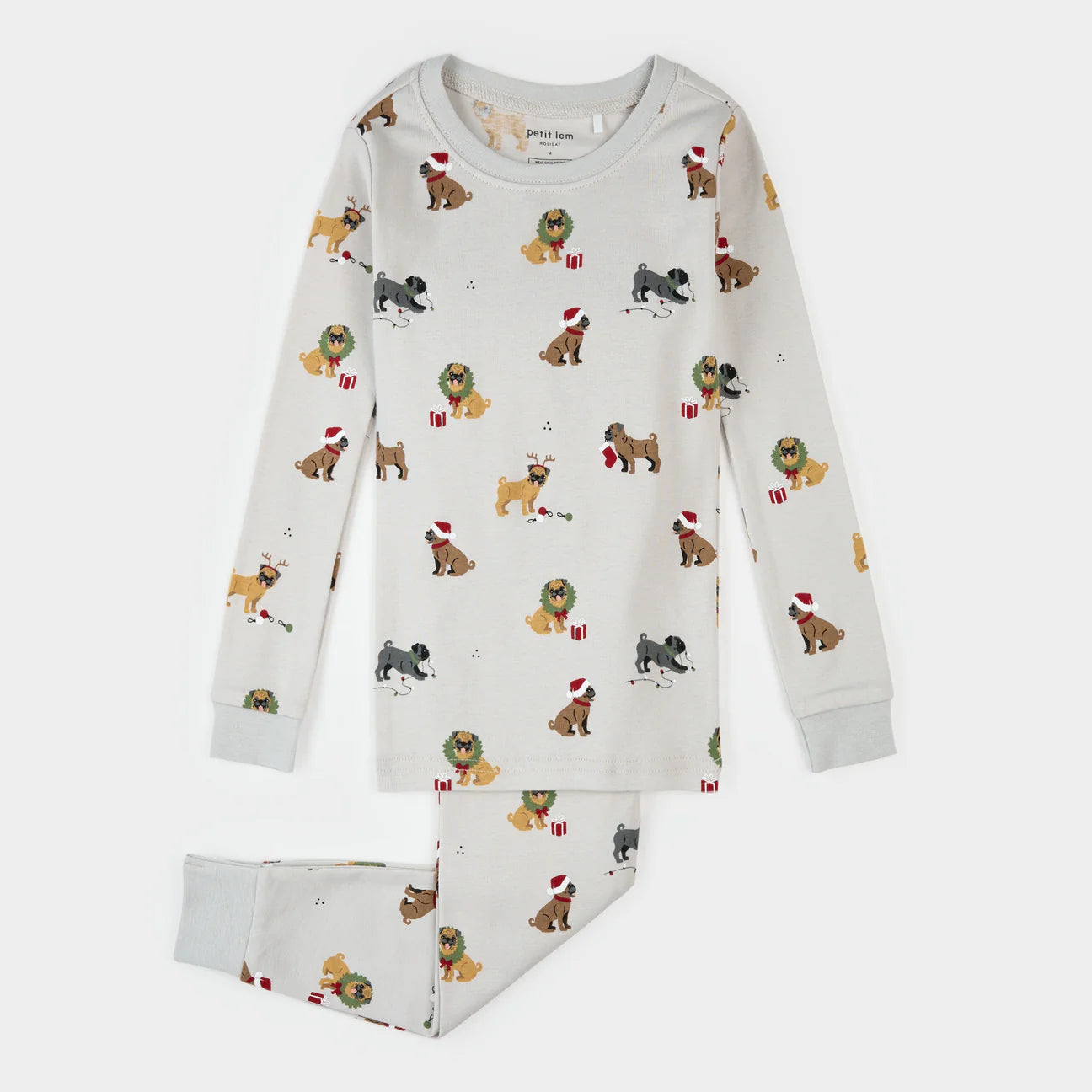 Holiday Pugs Organic Cotton PJs