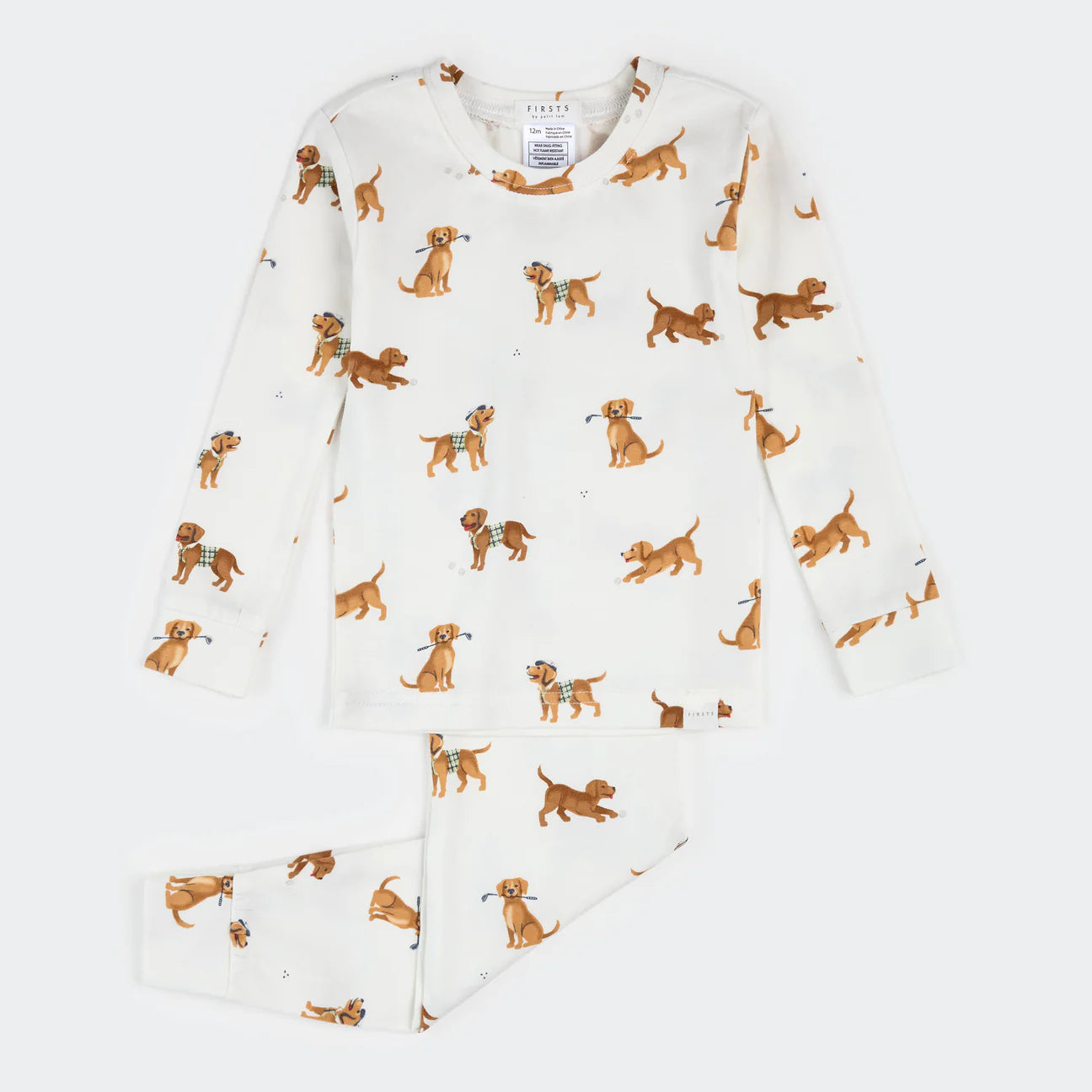 Golfing Puppies Organic Cotton Baby PJs
