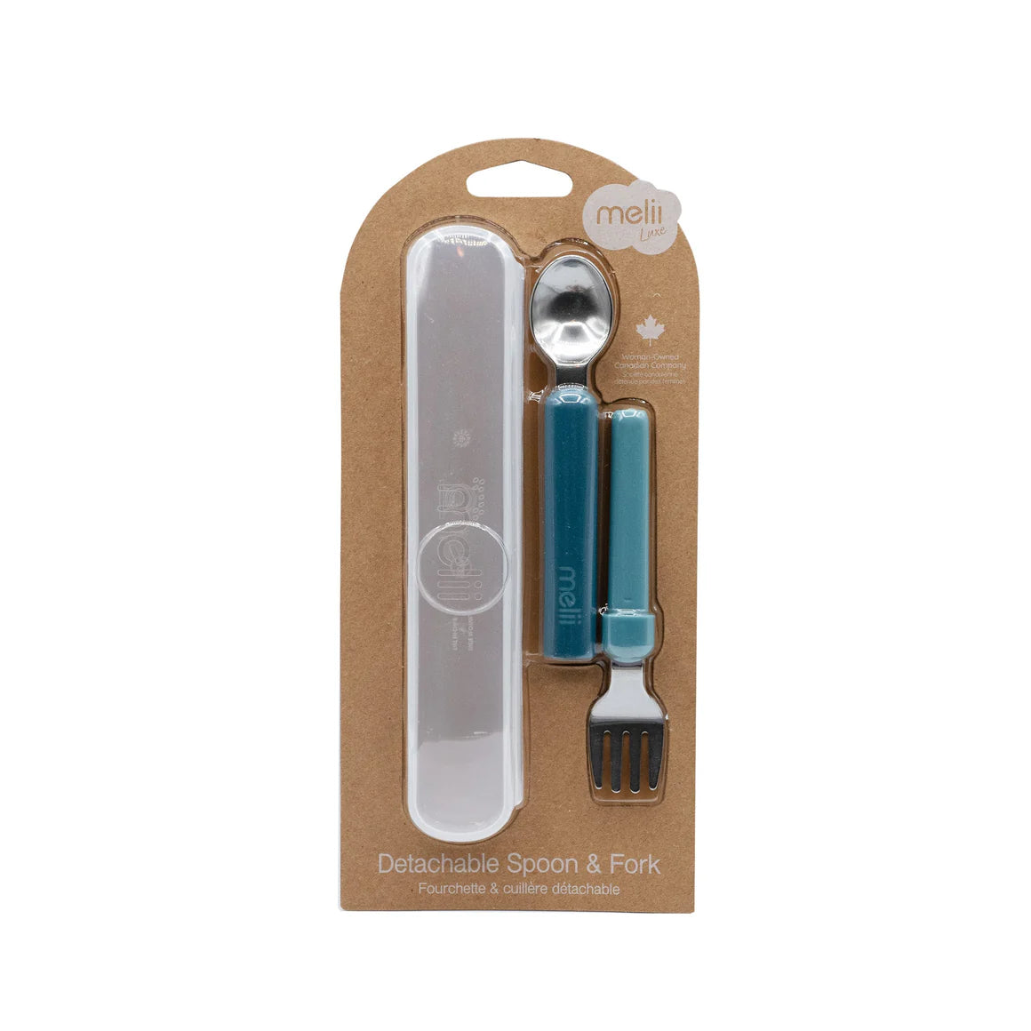 Luxe Detachable Spoon and Fork - Blue