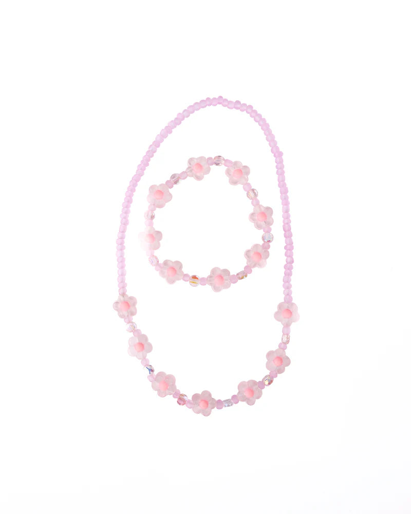 Pink Crystal Blooms Set