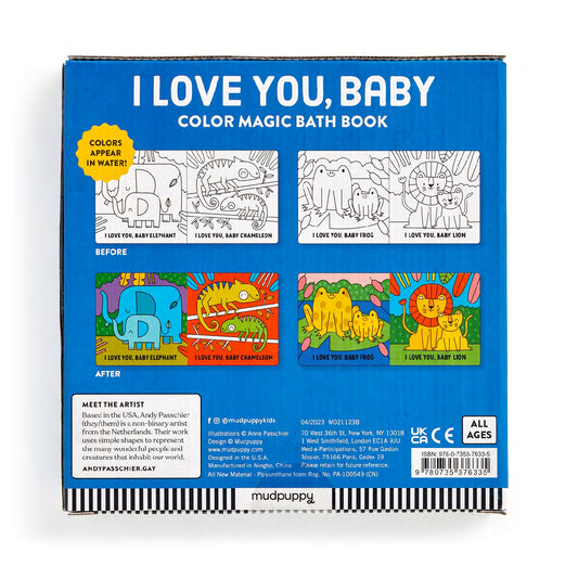 Color Magic Bath Book - I Love You Baby