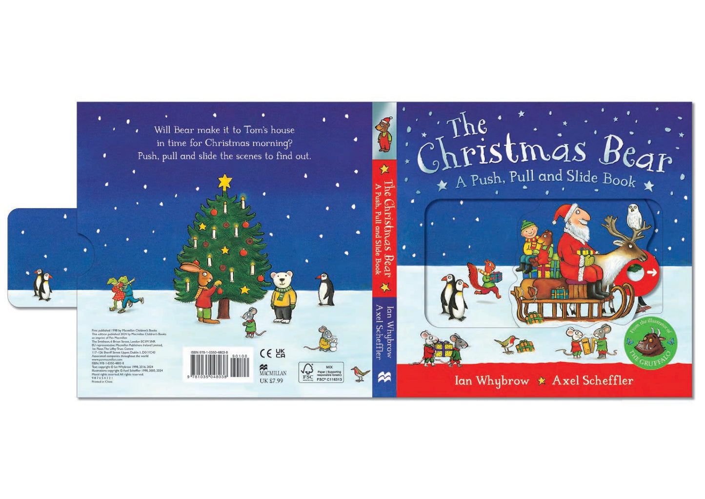 The Christmas Bear: A Push, Pull and Slide Book