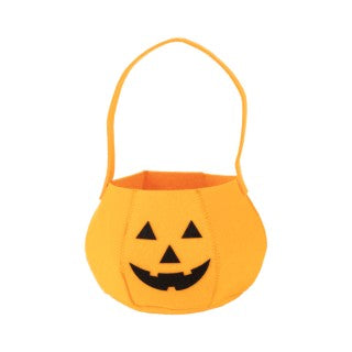 Felt Pumpkin Candy Basket