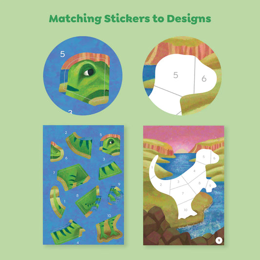 Sticker by Number - Dinosaurs