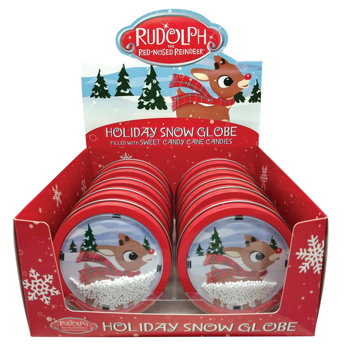 Rudolph Holiday Snowglobe Candies
