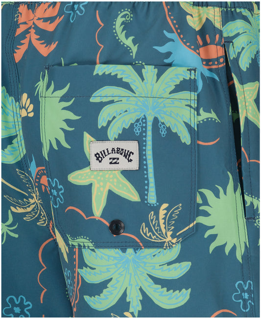 Billabong Sundays Layback Swim Shorts - Vintage Blue