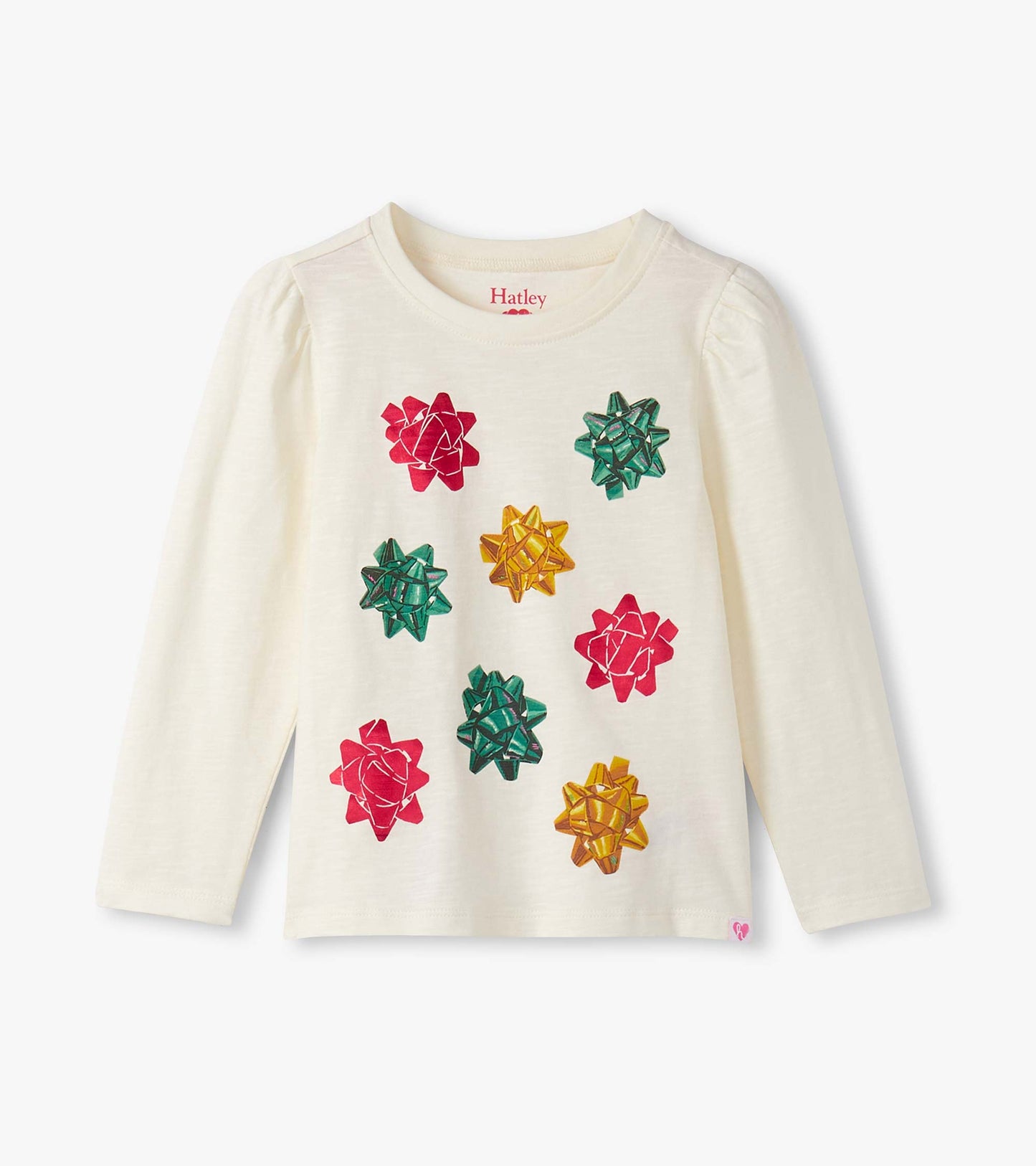 Hatley Long Sleeve Tee - Festive Bows