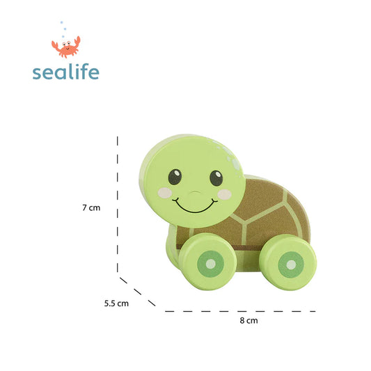 Wooden First Push Toy - Turtle