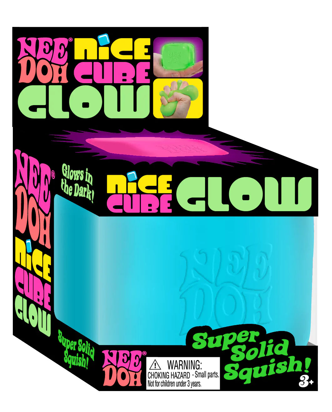 Nee Doh Glow Nice Cube