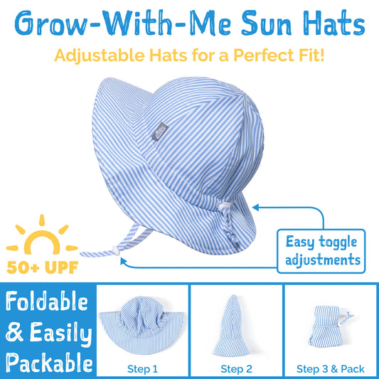 Jan & Jul Cotton Sun Hat - Purple Daisies