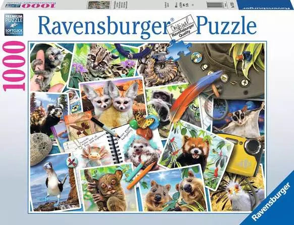 A Traveler's Animal Journey 1000 Piece Puzzle