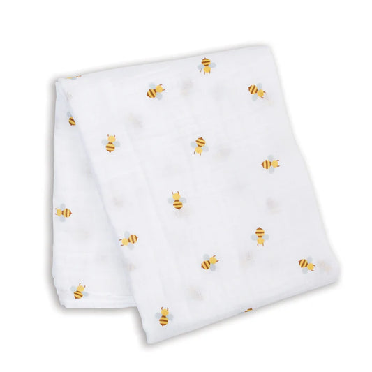 Lulujo Muslin Swaddle - Bees