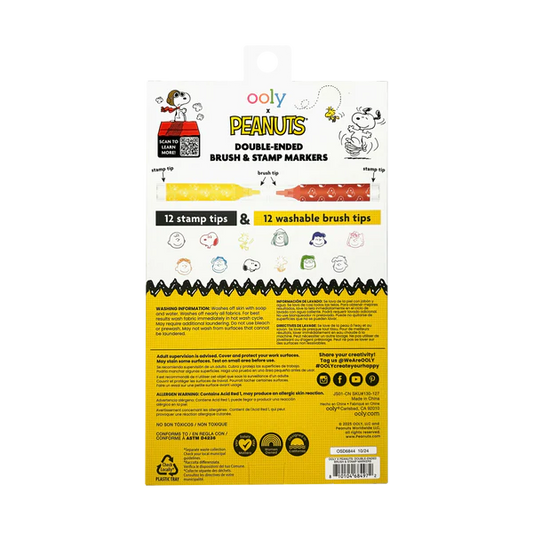 Ooly xPeanuts Brush/Stamp Markers