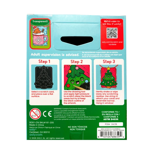 Mini Scratch & Scribble - Festive Friends