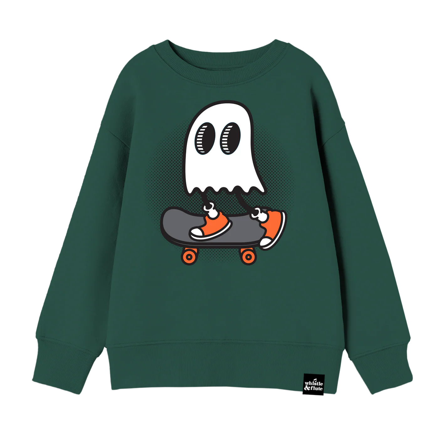 Whistle & Flute Sweatshirt - Skateboard Ghost (Final Sale)