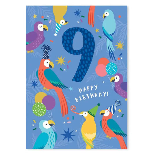 9th Birthday - Parrots