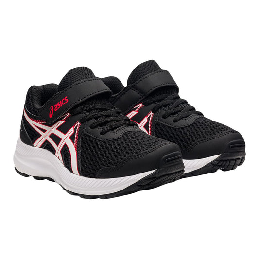 Asics Contend 7 - Black/Electric Red (Final Sale)