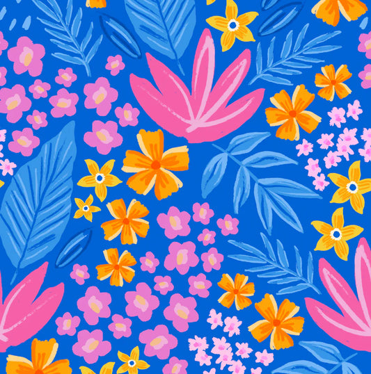 Honeysuckle Swim Shorty Sunsuit - Bloom Lagoon