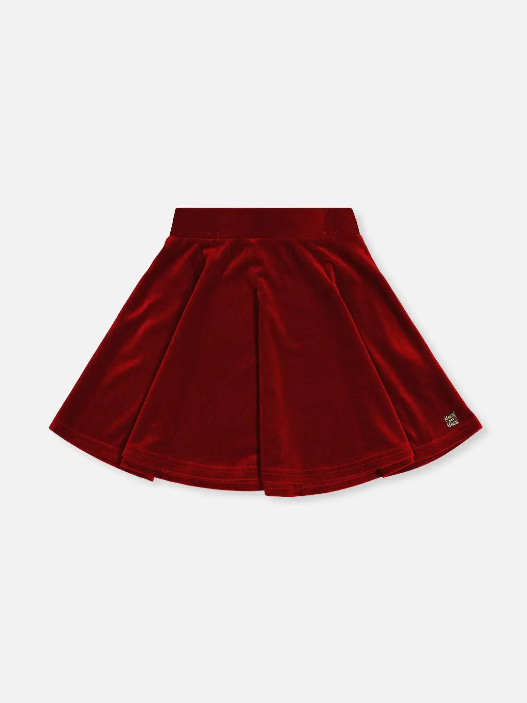 Deux par Deux Red Velvet Skirt