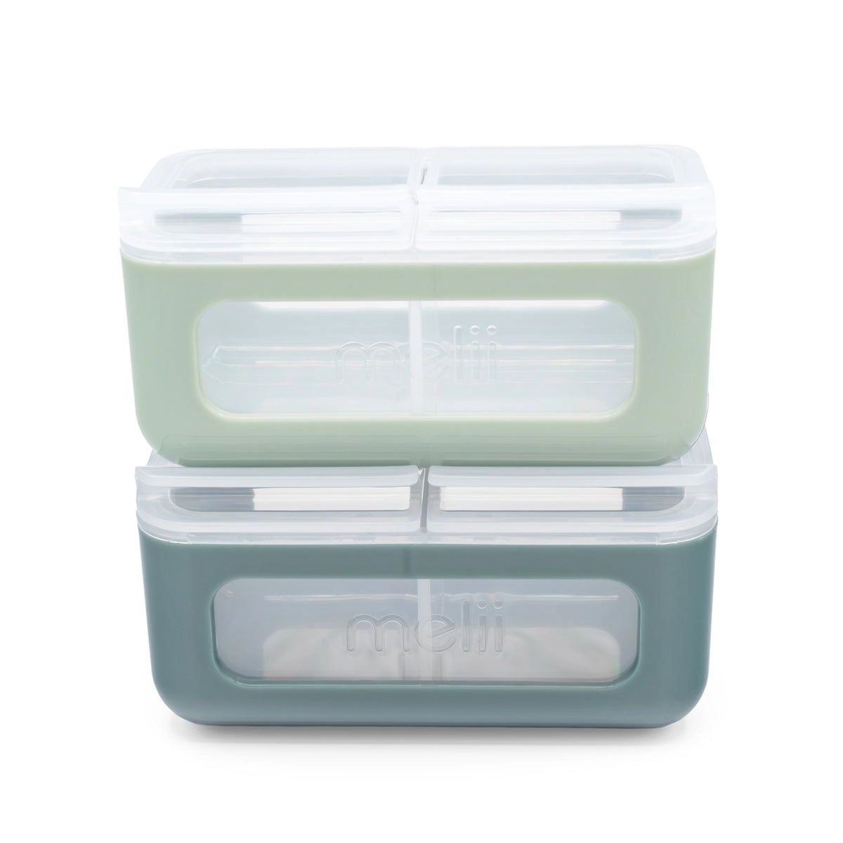 2 Compartment Nano - Slate & Seafoam