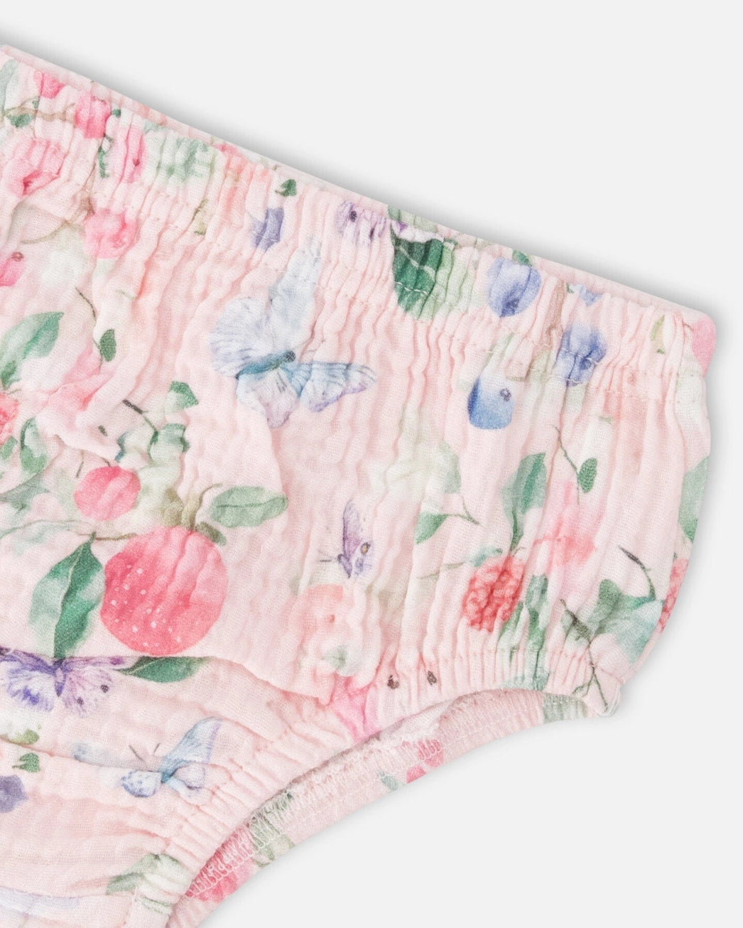 Deux par Deux Cotton Muslin Baby Dress - Berries