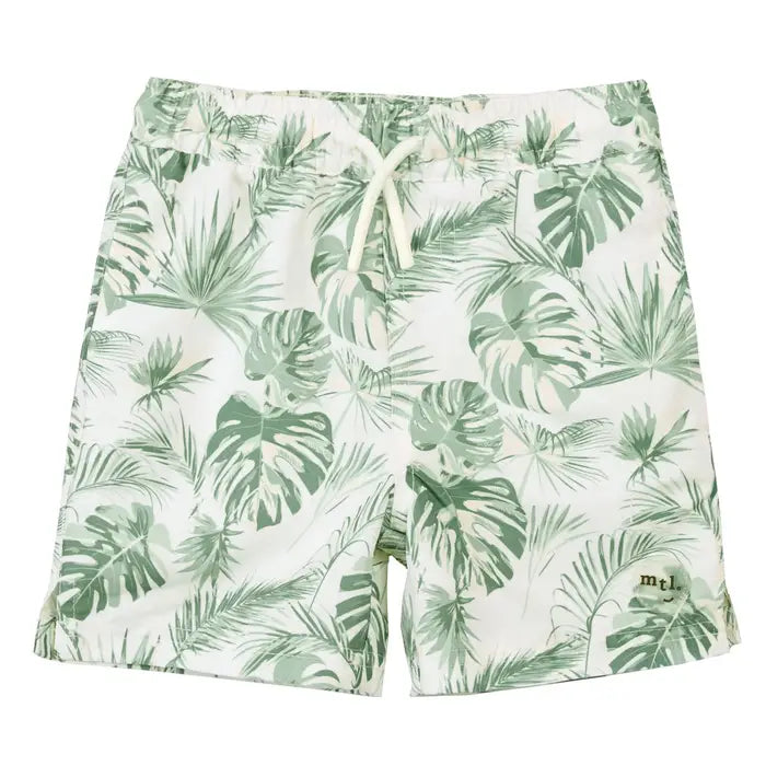 Miles the Label Swim Trunks - Palm Leaves