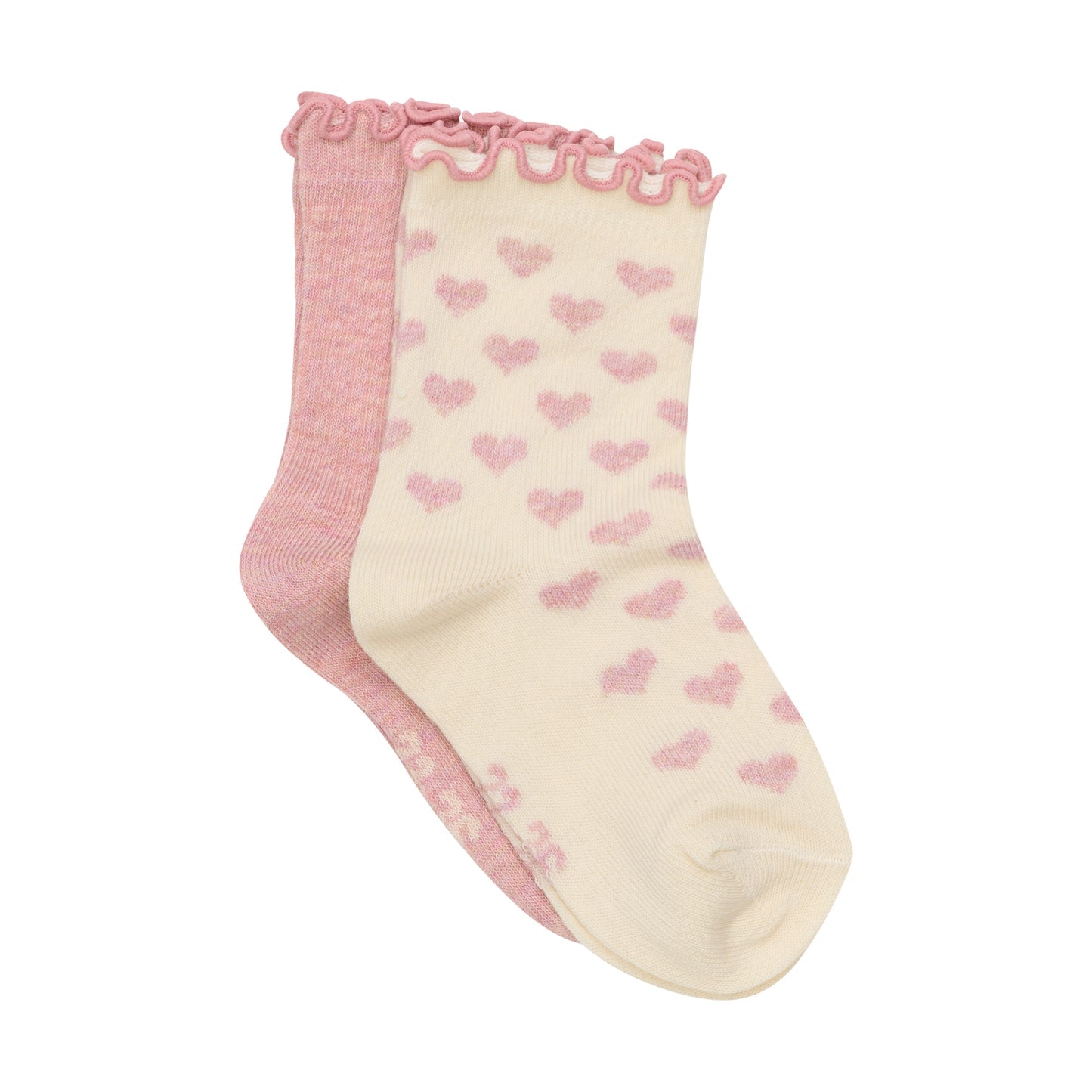 Minymo 2 Pack Socks - Hearts