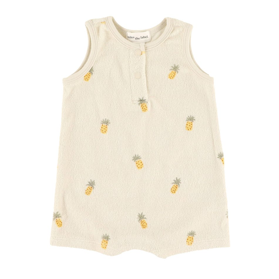 Miles the Label Romper - Pineapple