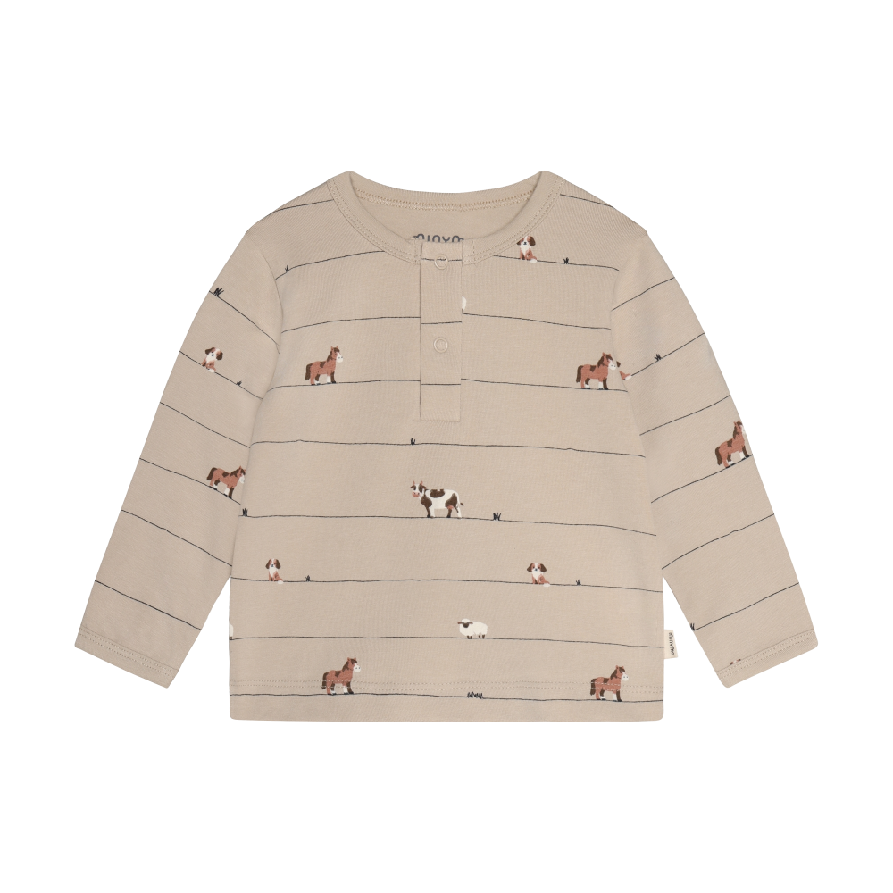Minymo Baby Long Sleeve Tee - Farm Friends