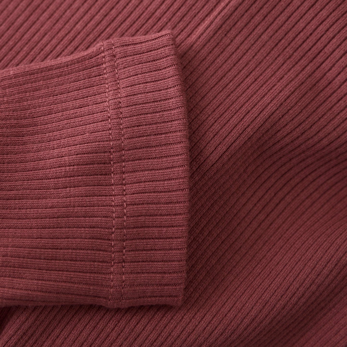 Minymo Baby Ribbed Leggings - Withered Rose