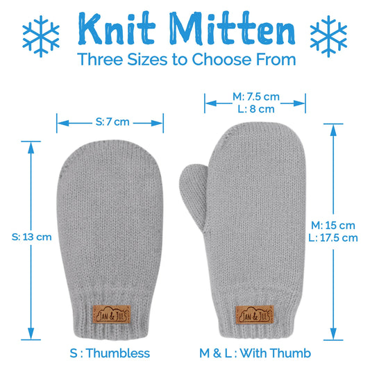Knit Mittens - Dusty Pink