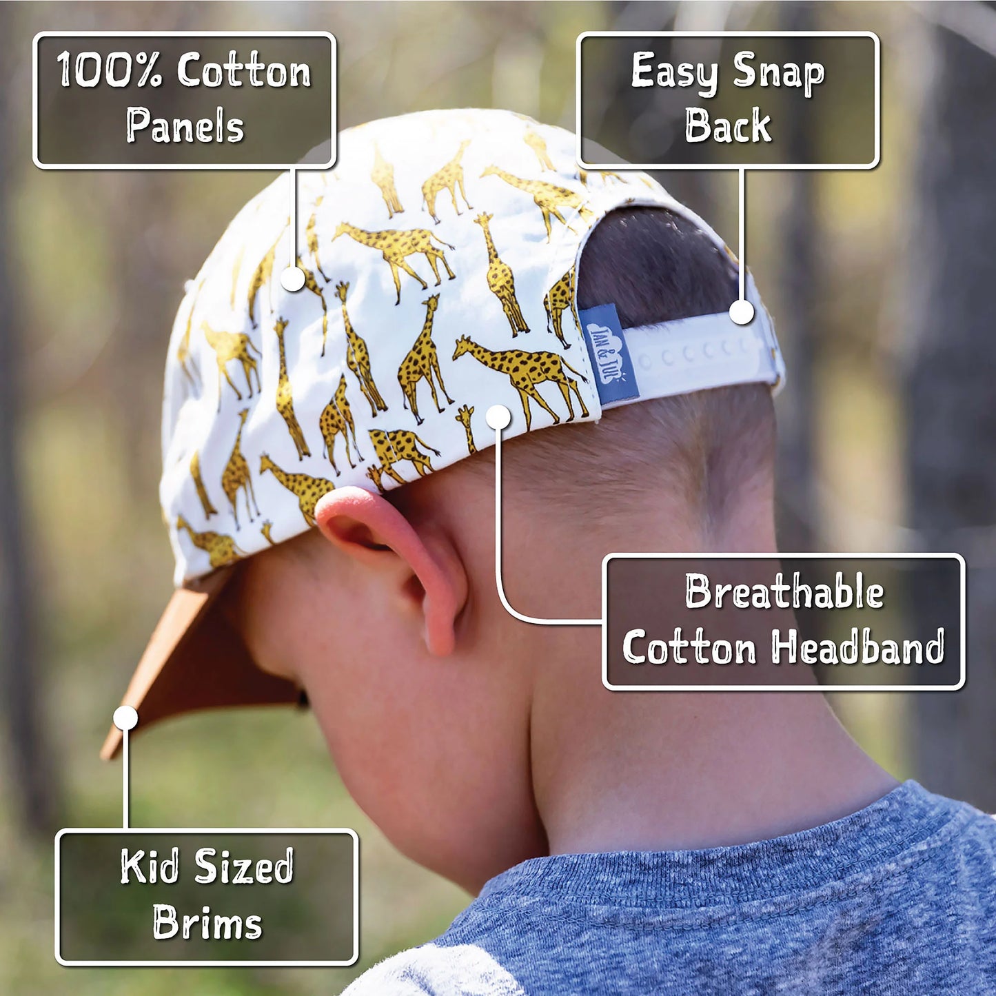Jan & Jul Baseball Cap - Pink Daisies