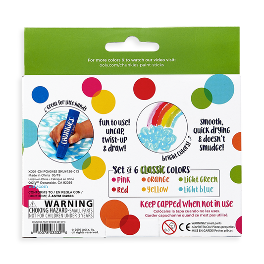 Ooly Chunkies Paint Sticks - Classic