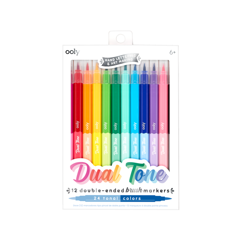 Ooly Dual Tone Double Ended Brush Markers