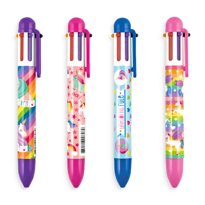 Ooly 6-Click Ballpoint Pen - Unique Unicorns