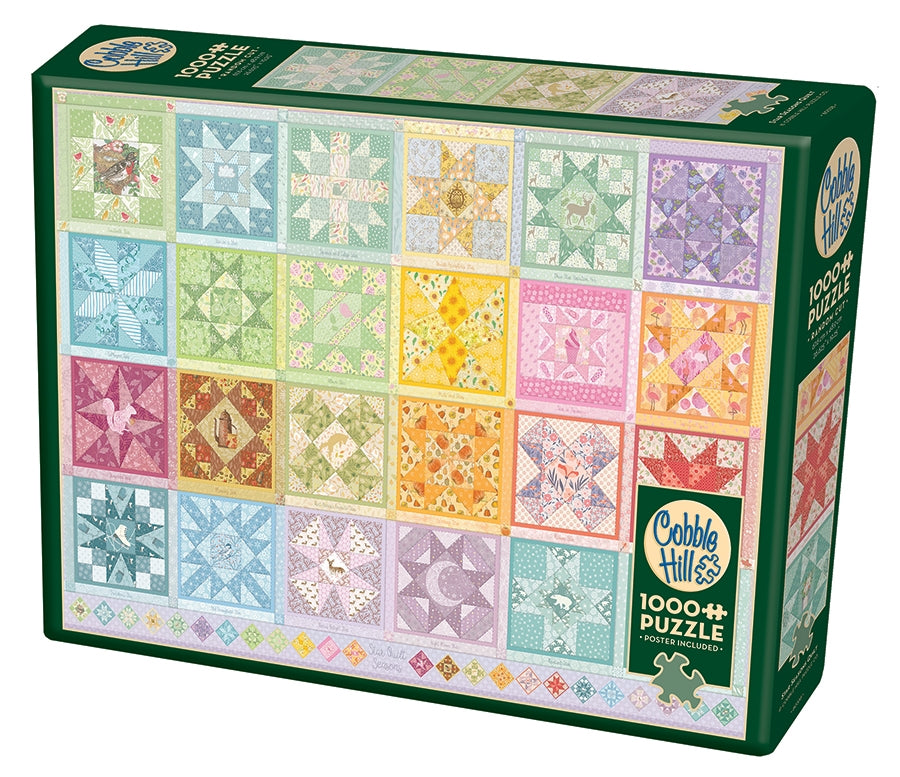 Seasons Star Quilt 1000 Piece Puzzle