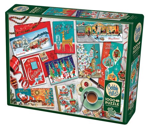 Mid Mod Season's Greeting 1000 Piece Puzzle