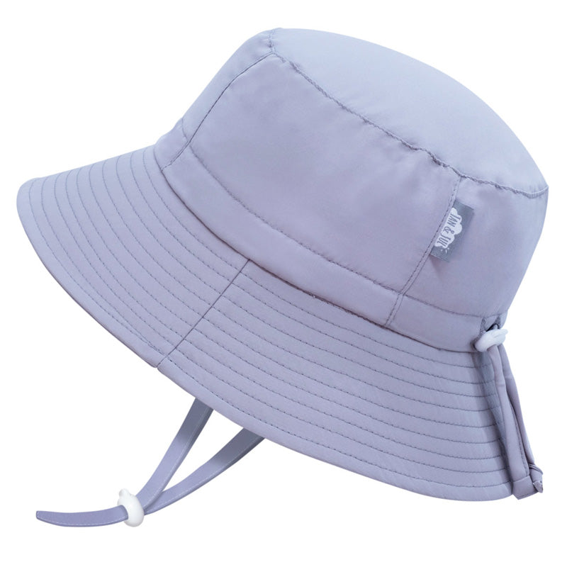 Jan & Jul Aqua Dry Bucket Hat - Grey Cloud