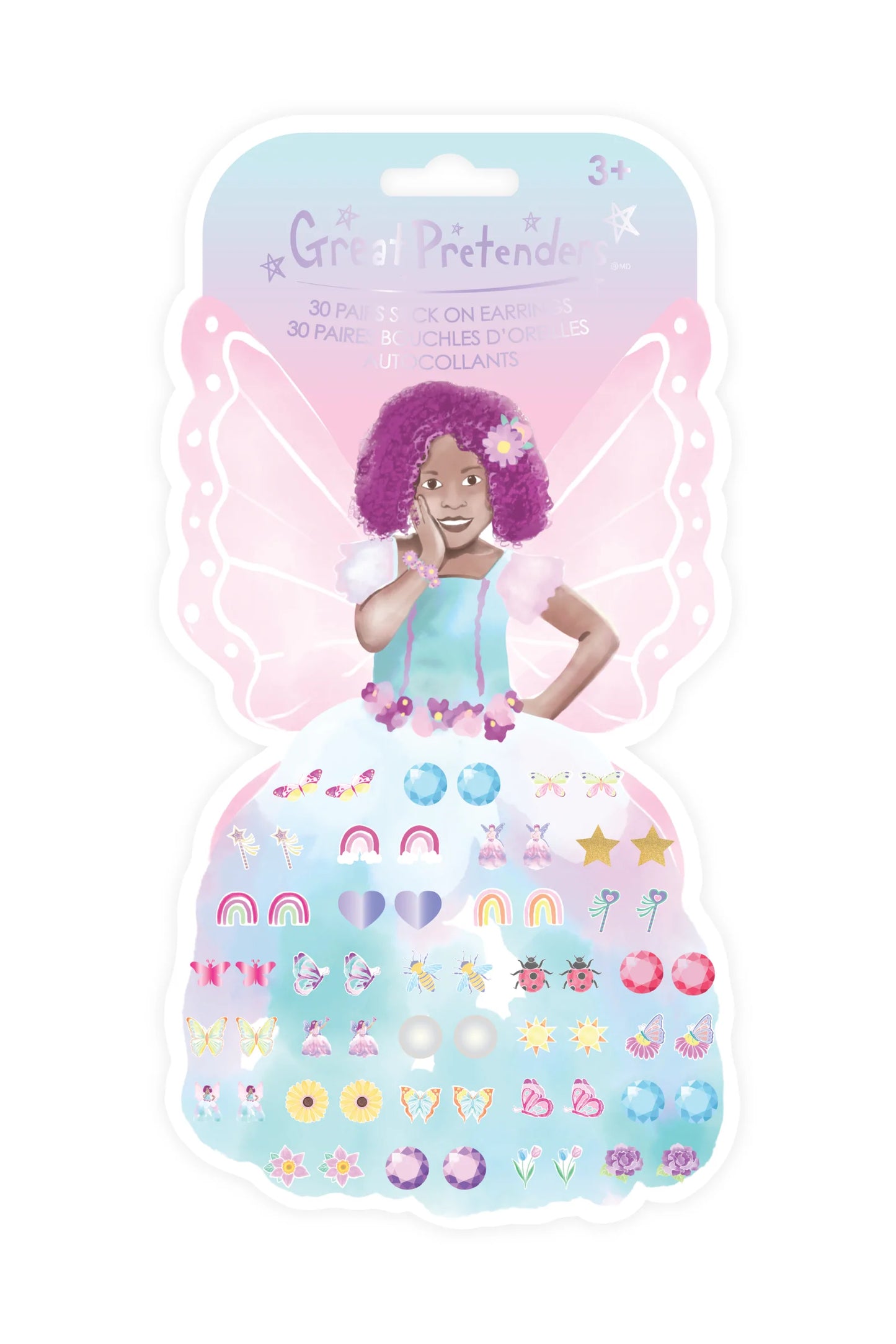 Stick On Earrings - Butterfly Fairy Azaria