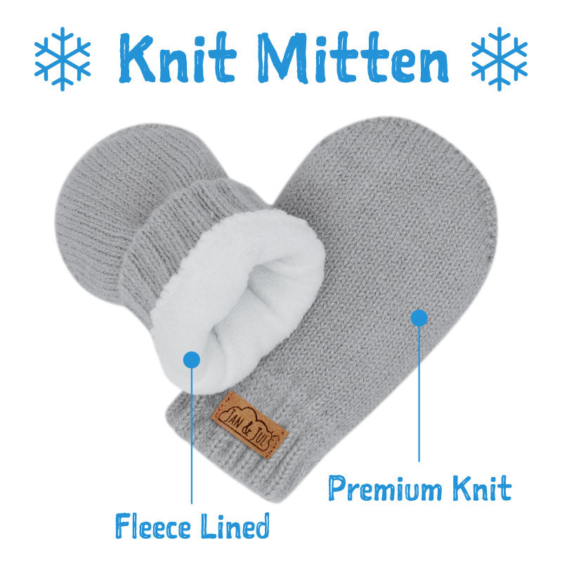 Knit Mittens - Black