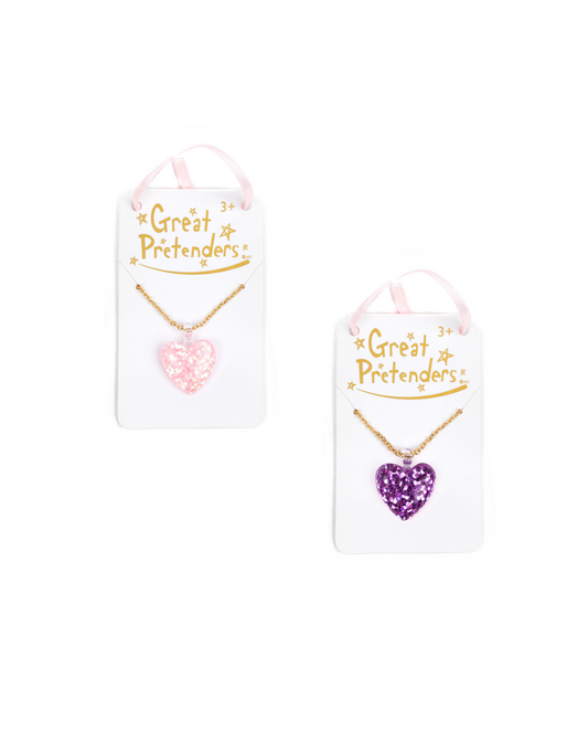 Great Pretenders Boutique Necklace - Glitter Heart
